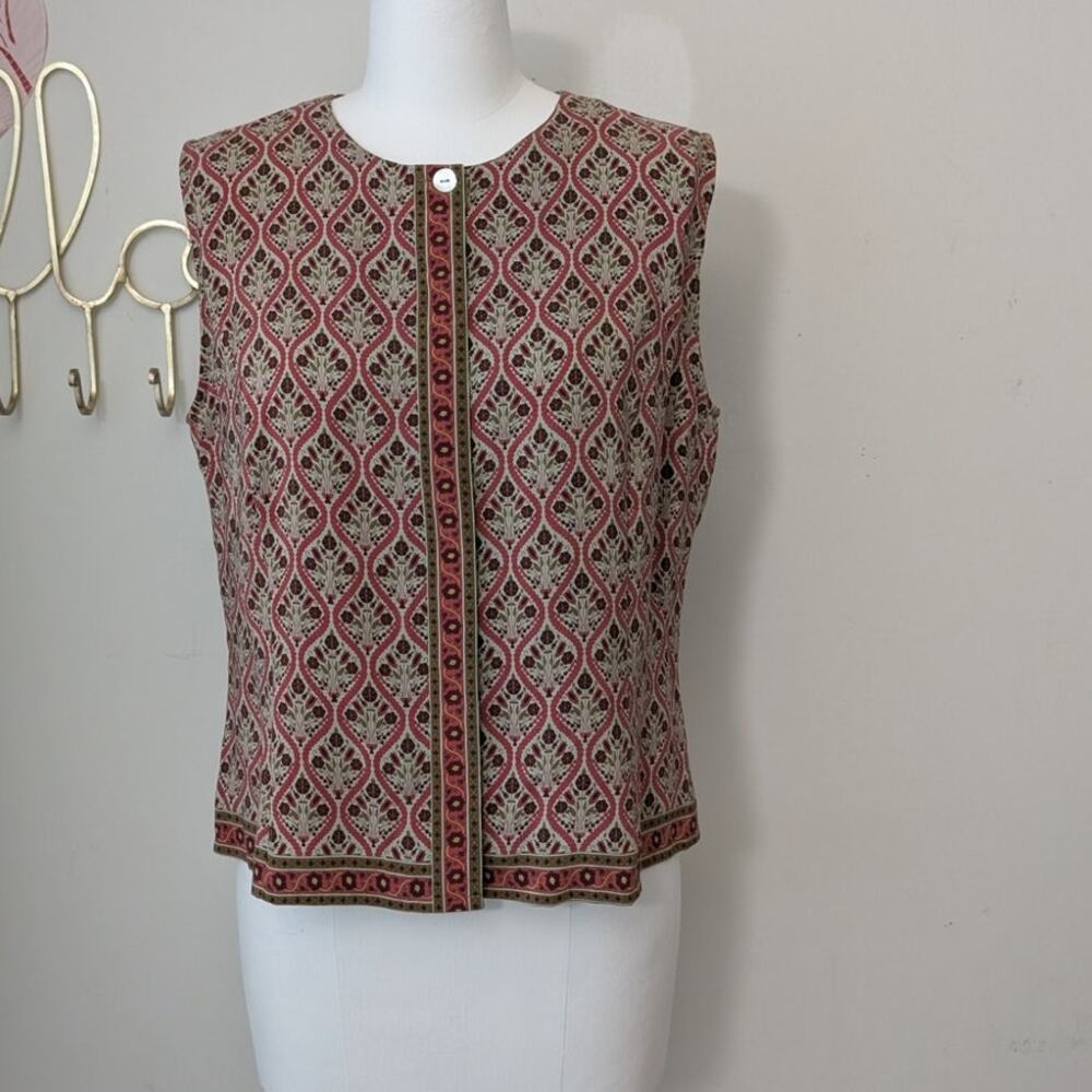 Casual Corner vintage 100% silk sleeveless top